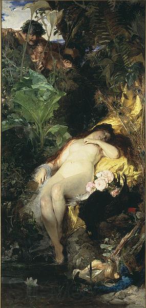 Julius Kronberg Nymph and Fauns France oil painting art